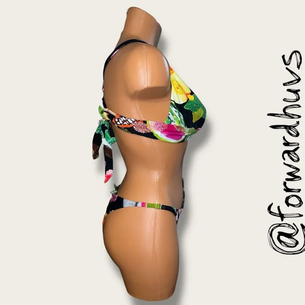 Swiminista x Christian Lacroix Manaos Black Cheer Top Fearless Bottom S